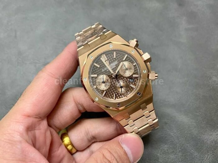 IPF Factory Audemars Piguet Royal Oak Chronograph 26239OR.OO .D821CR.01 41mm Full Rose 7 Super Clone Watch,Clean Factory Watch