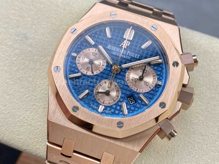 IPF Factory Audemars Piguet Royal Oak Chronograph 26331OR.OO .1220OR.01 41mm Full Rose G 7 Super Clone Watch,Clean Factory Watch