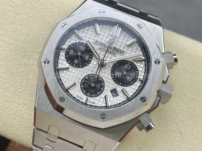 IPF Factory Audemars Piguet Royal Oak Chronograph 26331ST.OO .1220ST.03 41mm Full Steel Silv 1 Super Clone Watch,Clean Factory Watch