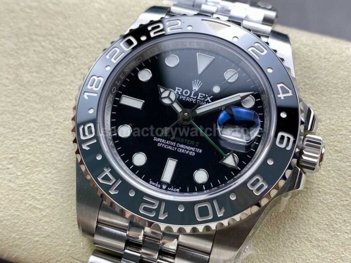 IPK Factory Rolex GMT Master II 126710GRNR 0003 Full 904L Black Dial Jubilee 7 Super Clone Watch,Clean Factory Watch