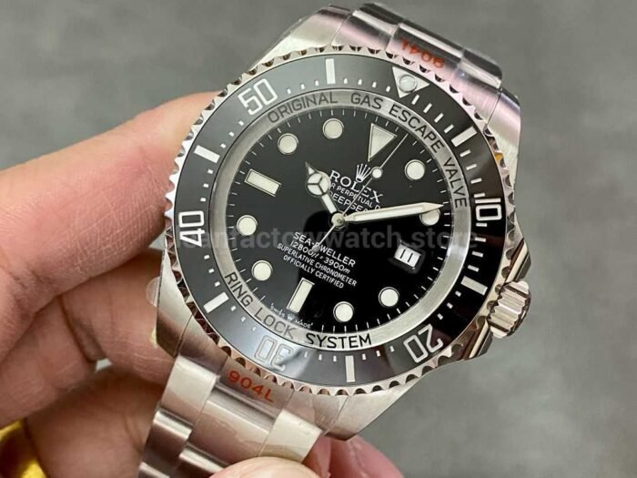 JVS Factory Rolex Sea-Dweller Deepsea 126660 44mm Full 904L Black Dial - Image 3