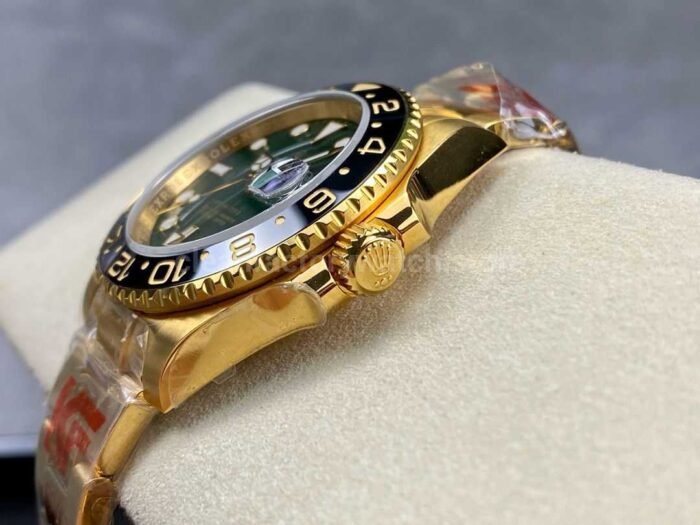 KF Factory Rolex GMT Master II 116718LN 40mm Full Gold Green Dial 6 Super Clone Watch,Clean Factory Watch
