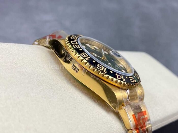 KF Factory Rolex GMT Master II 116718LN 40mm Full Gold Green Dial 7 Super Clone Watch,Clean Factory Watch