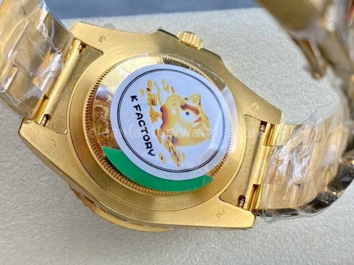 KF Factory Rolex GMT Master II 116718LN 40mm Full Gold Green Dial 9 Super Clone Watch,Clean Factory Watch