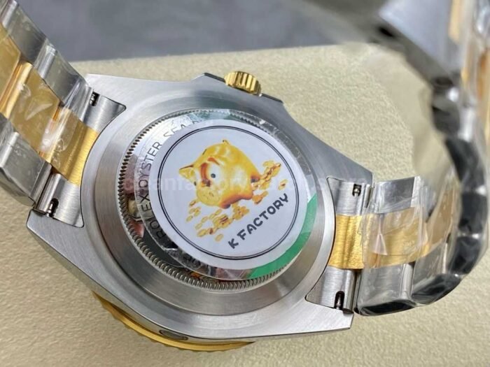 KF Factory Rolex Sea Dweller 126603 43mm Half Gold Black Dial 9 Super Clone Watch,Clean Factory Watch
