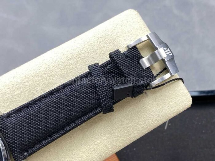 OMF Factory Audemars Piguet Code 11.59 26393BCOOA002KB01 41mm Steel Canvas Strap Blue Dial 9 Super Clone Watch,Clean Factory Watch
