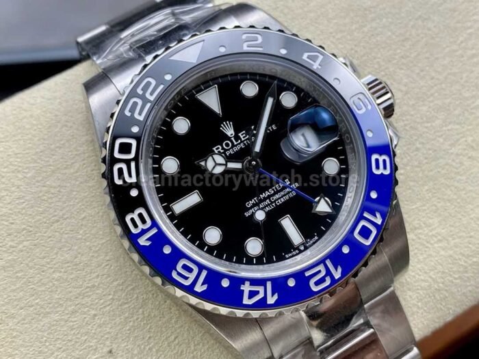 OW Factory Rolex Batman GMT-Master II 126710BLNR-0003 40mm Full Steel Black Dial - Image 2