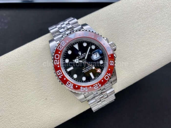 OW Factory Rolex GMT Master II 126710 Special Edition 40mm Full Steel Black Dial Jubilee 1 Super Clone Watch,Clean Factory Watch