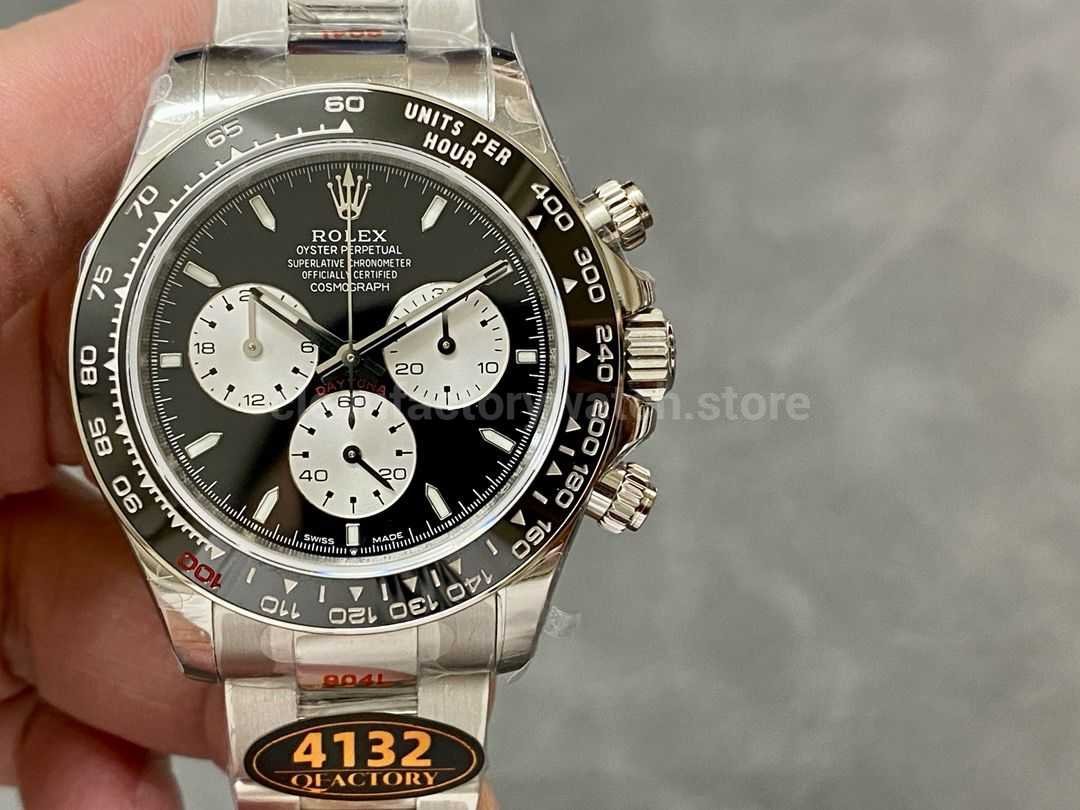 QF Factory 100th Anniversary Rolex Panda Daytona 126529LN 40mm Full White Gold Black Dial