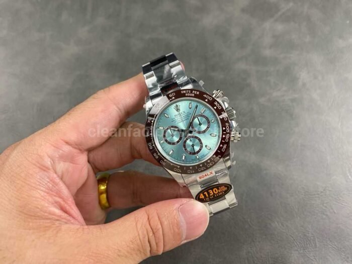 QF Factory CounterWeight Rolex Daytona 116506 0001 40mm Full Platinum Ice Blue Dial 1 Super Clone Watch,Clean Factory Watch
