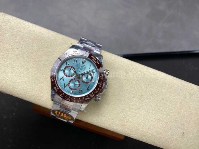 QF Factory CounterWeight Rolex Daytona 116506 0004 40mm Full Platinum Ice Blue Dial 3 Super Clone Watch,Clean Factory Watch