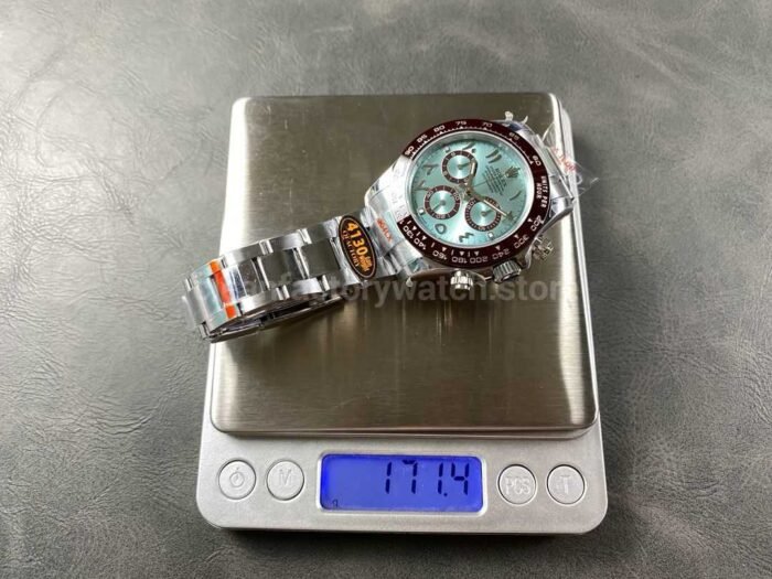 QF Factory CounterWeight Rolex Daytona 116506 0004 40mm Full Platinum Ice Blue Dial 8 Super Clone Watch,Clean Factory Watch