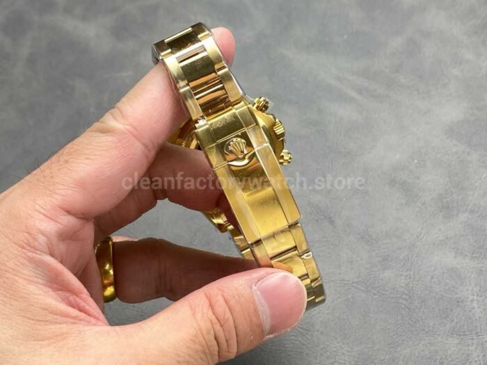 QF Factory CounterWeight Rolex Daytona 126508-0001 40mm Full Yellow Gold White Dial - Image 8