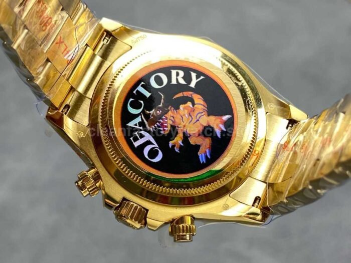 QF Factory CounterWeight Rolex Daytona 126508-0001 40mm Full Yellow Gold White Dial - Image 7