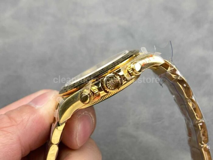 QF Factory CounterWeight Rolex Daytona 126508-0001 40mm Full Yellow Gold White Dial - Image 6