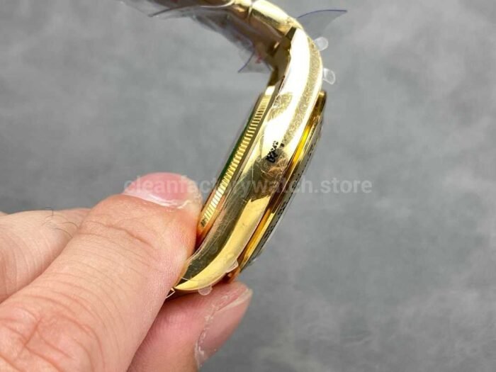 QF Factory CounterWeight Rolex Daytona 126508 0004 40mm Full Yellow Gold Black Dial 3 Super Clone Watch,Clean Factory Watch