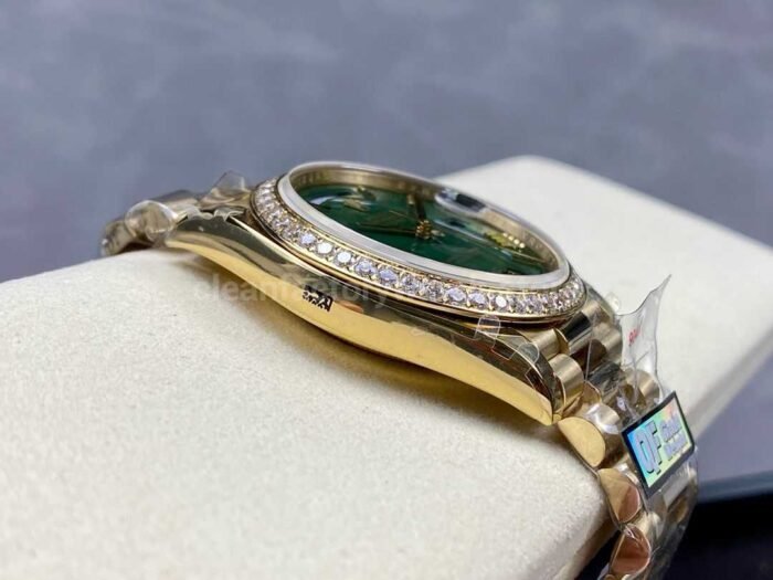 QF Factory Counterweight Rolex Day Date 228348RBR 0045 40mm Diamond Bezel F 4 Super Clone Watch,Clean Factory Watch