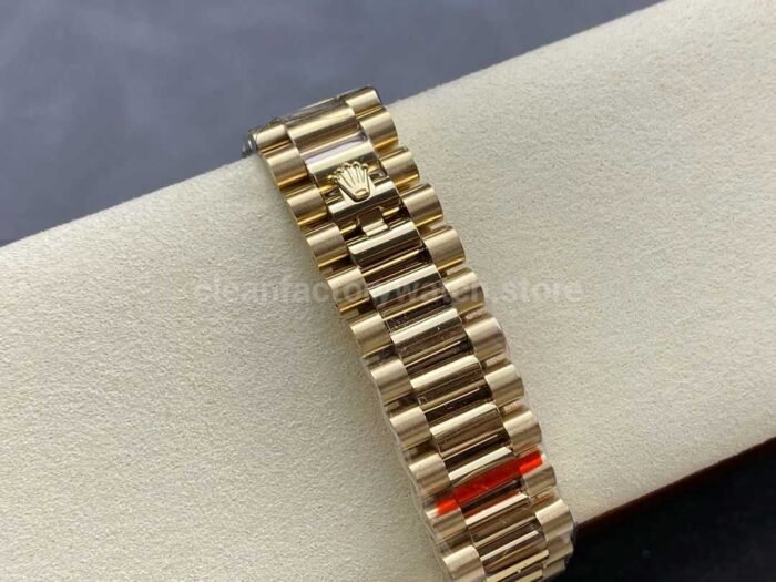 QF Factory Counterweight Rolex Day Date 228348RBR 0045 40mm Diamond Bezel F 9 Super Clone Watch,Clean Factory Watch