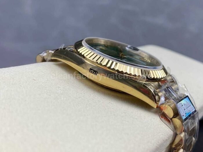 QF Factory Counterweight Rolex Day Date 40 228238 0069 40mm Full Yellow Gold Roman Number Gr 3 Super Clone Watch,Clean Factory Watch