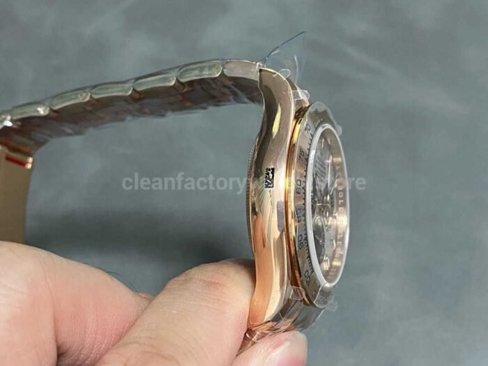 QF Factory Counterweight Rolex Daytona 116505 0014 40mm Full Rose Gold Meteorite Cosmograph S 6 Super Clone Watch,Clean Factory Watch