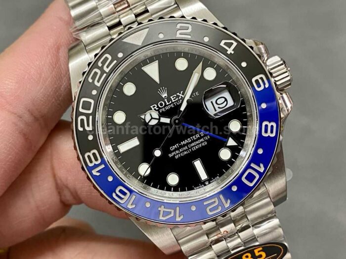QF Factory Rolex Batman GMT-Master II 126710BLNR-0002 40mm Full 904L Black Dial Jubilee - Image 2