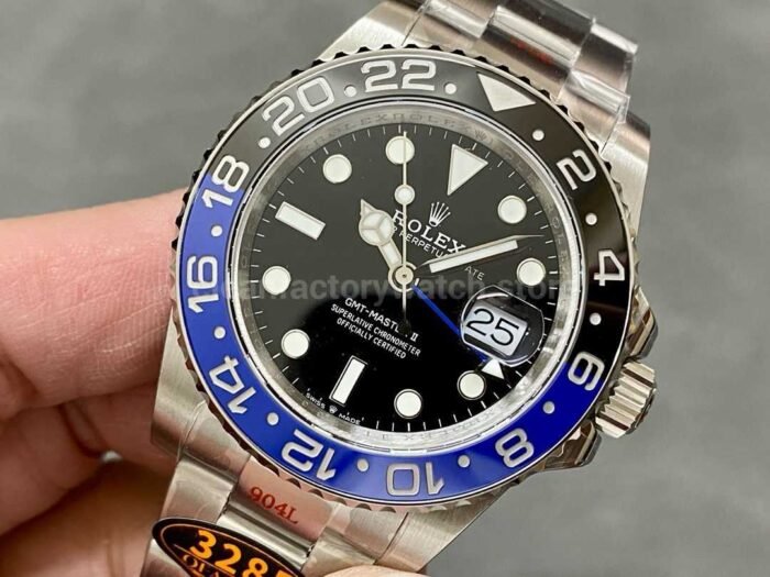 QF Factory Rolex Batman GMT Master II 126710BLNR 0003 40mm Full 904L Black Dial 7 Super Clone Watch,Clean Factory Watch