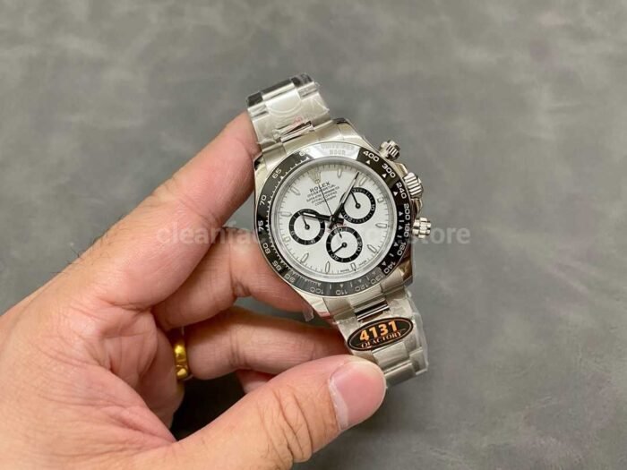 QF Factory Rolex Panda Daytona 126500LN 0001 40mm Full 904L White Dial 4 Super Clone Watch,Clean Factory Watch
