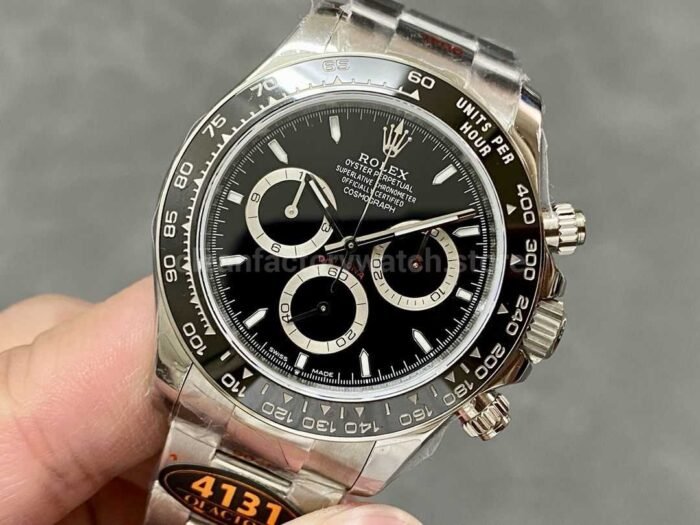 QF Factory  Rolex Daytona panda 126500LN-0002 40mm Full 904L Black Dial - Image 3