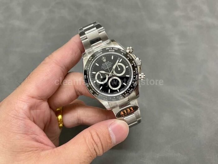 QF Factory  Rolex Daytona panda 126500LN-0002 40mm Full 904L Black Dial - Image 4