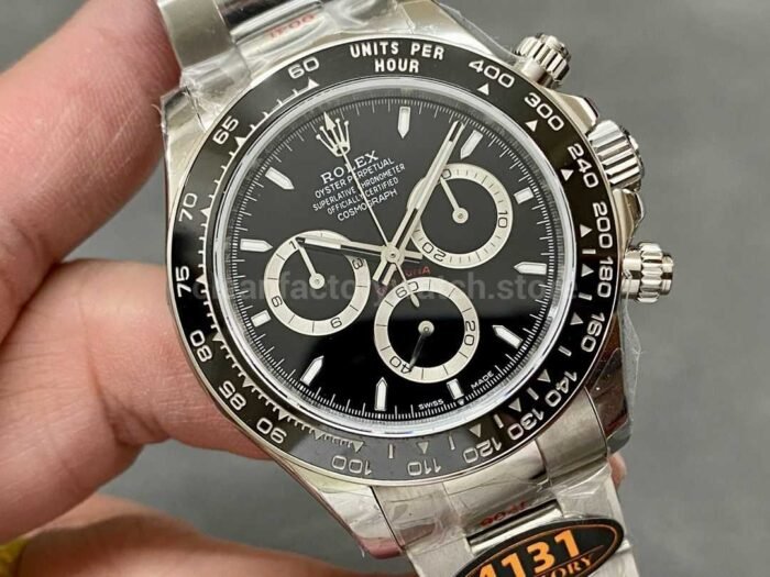 QF Factory  Rolex Daytona panda 126500LN-0002 40mm Full 904L Black Dial - Image 2