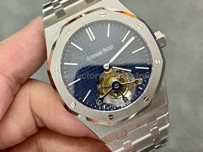 R8 Factory Audemars Piguet Royal Oak Tourbillon 26510ST.OO.1220ST.01 41mm Full Steel Blue Dial - Image 2