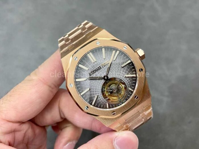 R8 Factory Audemars Piguet Royal Oak Tourbillon 26530OR.OO .1220OR.01 41mm Full Steel Grey Dial 3 Super Clone Watch,Clean Factory Watch