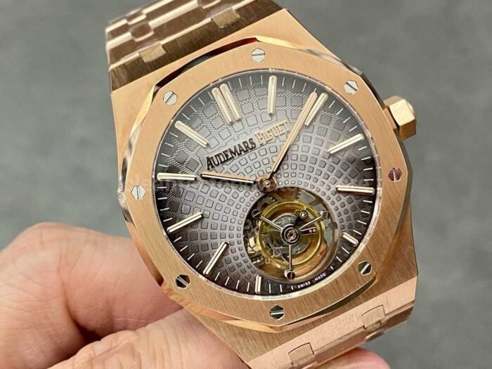R8 Factory Audemars Piguet Royal Oak Tourbillon 26530OR.OO .1220OR.01 41mm Full Steel Grey Dial 4 Super Clone Watch,Clean Factory Watch