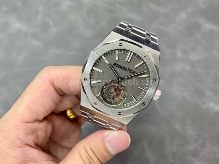 R8 Factory Audemars Piguet Royal Oak Tourbillon 26530TI.OO .1220TI.01 41mm Full Titanium Gre 5 Super Clone Watch,Clean Factory Watch