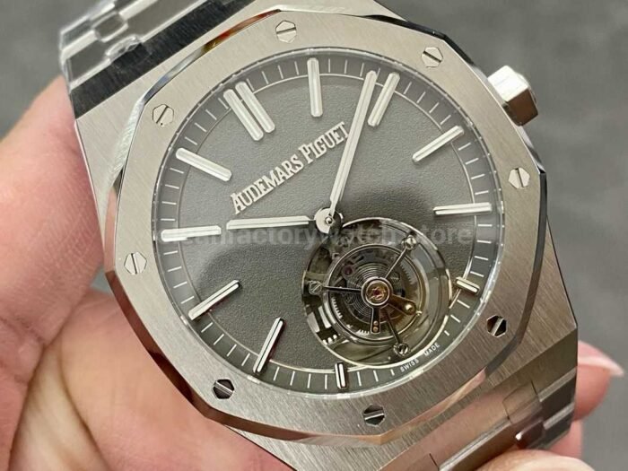 R8 Factory Audemars Piguet Royal Oak Tourbillon 26530TI.OO .1220TI.01 41mm Full Titanium Gre 8 Super Clone Watch,Clean Factory Watch