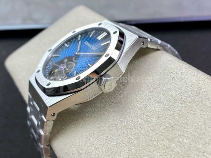 R8 Factory Audemars Piguet Royal Oak Tourbillon 26730TI.OO .1320TI.04 41mm Full Steel Blue Dial 1 1 Super Clone Watch,Clean Factory Watch