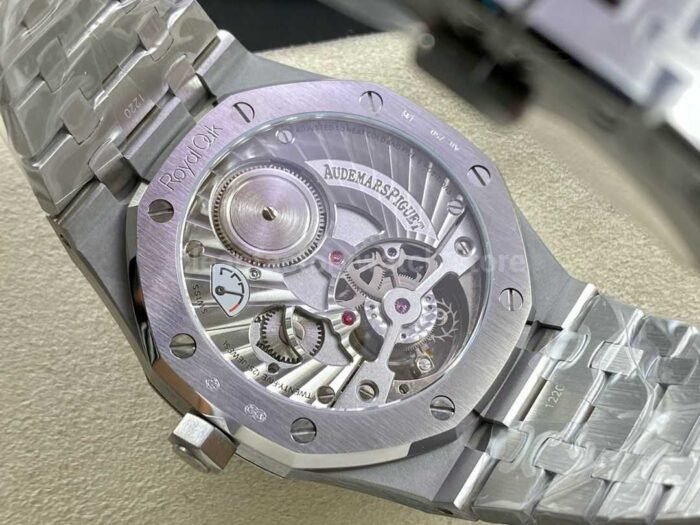 R8 Factory Audemars Piguet Royal Oak Tourbillon 26730TI.OO .1320TI.04 41mm Full Steel Blue Dial 8 Super Clone Watch,Clean Factory Watch