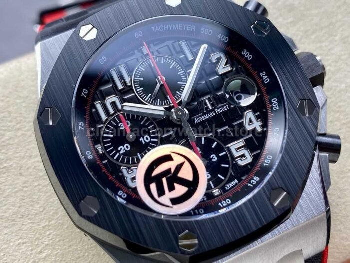 TK Factory Audemars Piguet Royal Oak Offshore Chronograph 26470SO.OO.A002CA.01 42mm Steel Rubber Strap Arabic Numerals Black Dial - Image 2