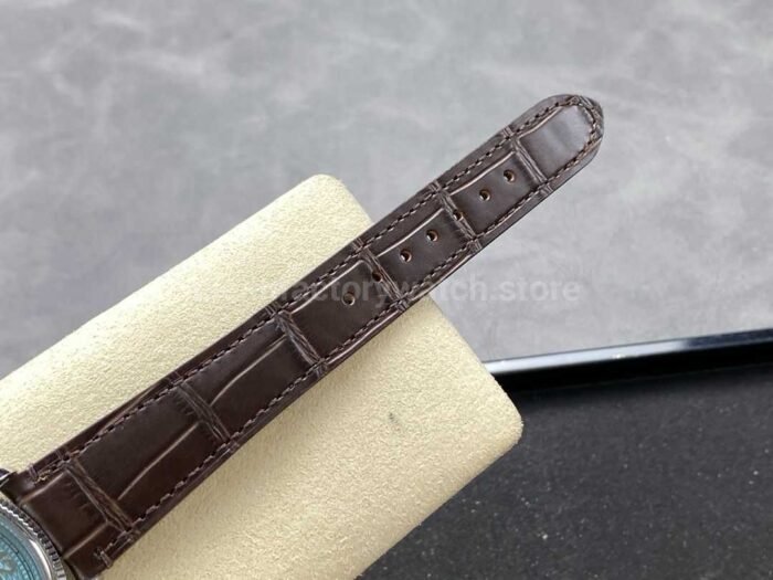 TW Factory Rolex 1908 M52506-0002 39mm Platinum Leather Strap Arabic Numerals Ice Blue Dial - Image 9