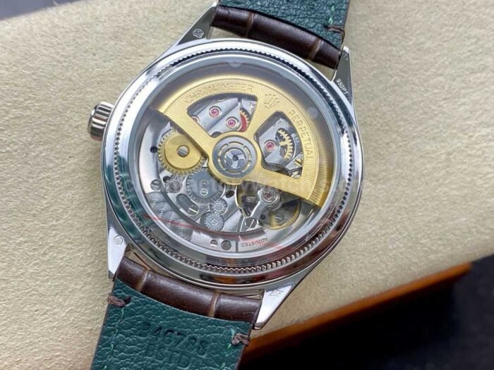 TW Factory Rolex 1908 M52506-0002 39mm Platinum Leather Strap Arabic Numerals Ice Blue Dial - Image 7