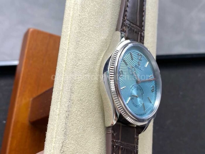 TW Factory Rolex 1908 M52506-0002 39mm Platinum Leather Strap Arabic Numerals Ice Blue Dial - Image 5