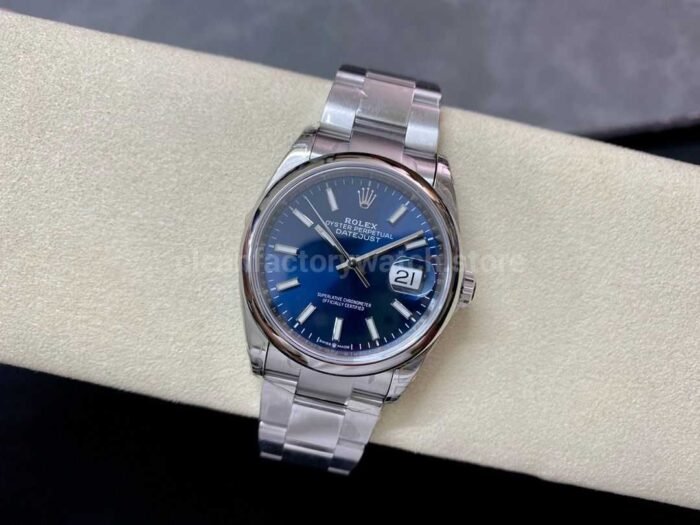 VS Factory Rolex Datejust 126200 0006 36mm Smooth Bezel Full 904L Blue Dial 3 Super Clone Watch,Clean Factory Watch