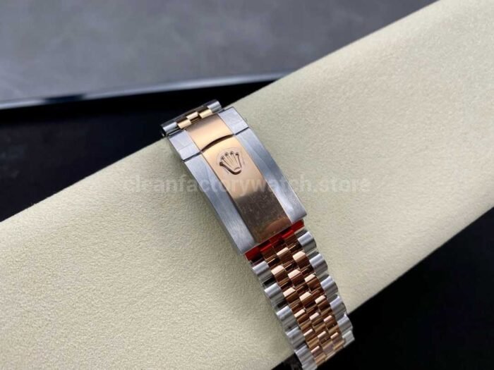 VS Factory Rolex Datejust 126231-0013 36mm Half Rose Gold Grey Dial Jubilee - Image 9
