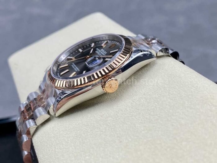 VS Factory Rolex Datejust 126231-0013 36mm Half Rose Gold Grey Dial Jubilee - Image 7