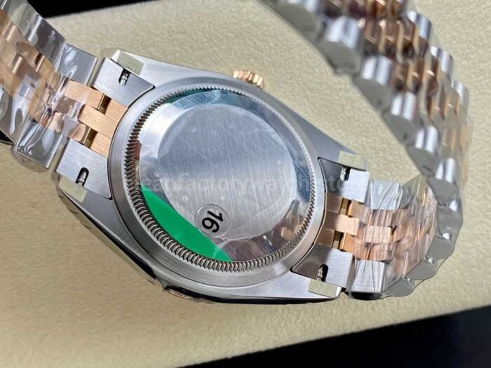 VS Factory Rolex Datejust 126231-0039 36mm Half Rose Gold Diamond Fluted Motif Silver Dial Jubilee - Image 7