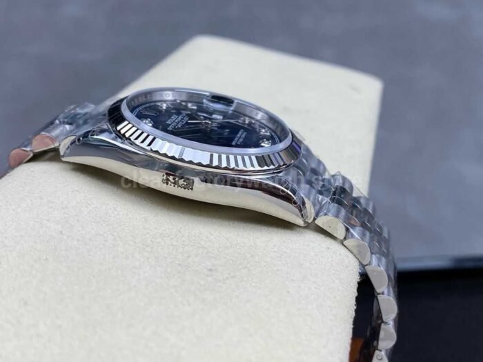 VS Factory Rolex Datejust 126234 0037 36mm Full 904L Diamond Blue Dial Jubilee 3 Super Clone Watch,Clean Factory Watch