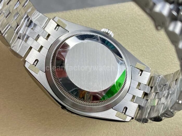 VS Factory Rolex Datejust 126234-0047 36mm Full 904L Olive Green Palm Motif Dial Jubilee - Image 7