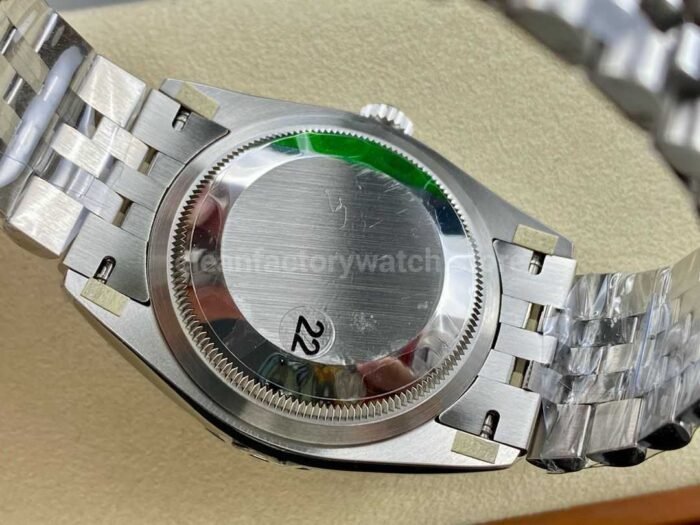 VS Factory Rolex Datejust 126234-0057 36mm Full 904L Diamond Fluted Motif Blue Dial Jubilee - Image 7