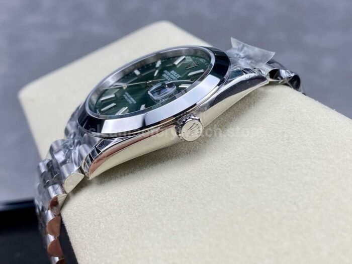 VS Factory Rolex Datejust 126300 0020 41mm Smooth Bezel Full 904L Mint Green Dial Jubilee 9 Super Clone Watch,Clean Factory Watch