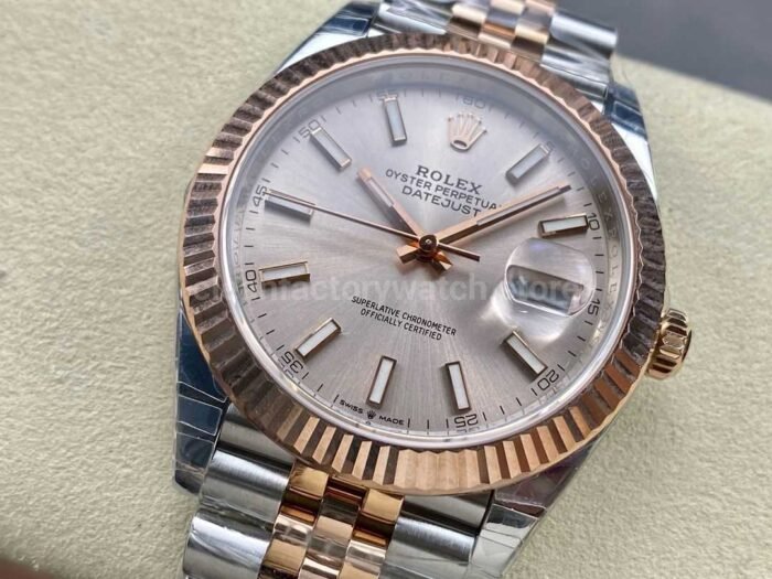 VS Factory Rolex Datejust 126331-0010 41mm Half Rose Gold Pink Dial Jubilee - Image 3